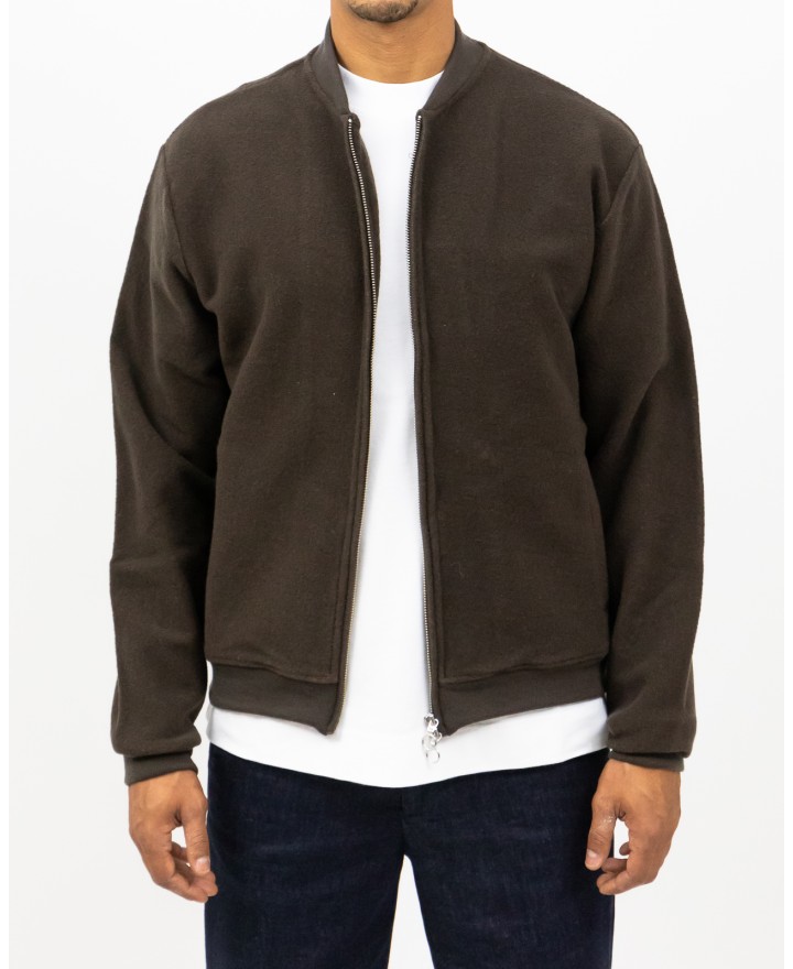 A Trip In A Bag - Bomber Lana Marrone Uomo  ATF7620 036 COFFEE I25