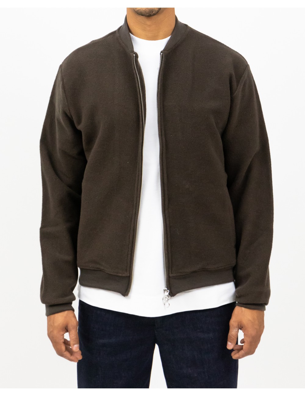 A Trip In A Bag - Bomber Lana Marrone Uomo  ATF7620 036 COFFEE I25