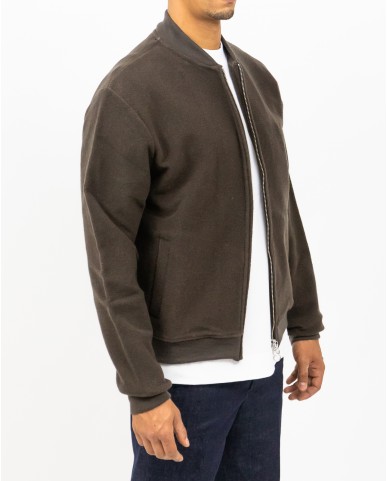 A Trip In A Bag - Bomber Lana Marrone Uomo  ATF7620 036 COFFEE I25