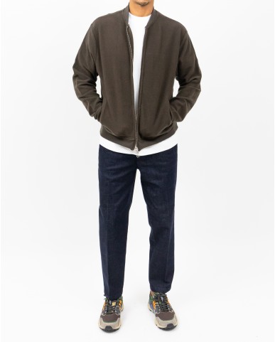 A Trip In A Bag - Bomber Lana Marrone Uomo  ATF7620 036 COFFEE I25