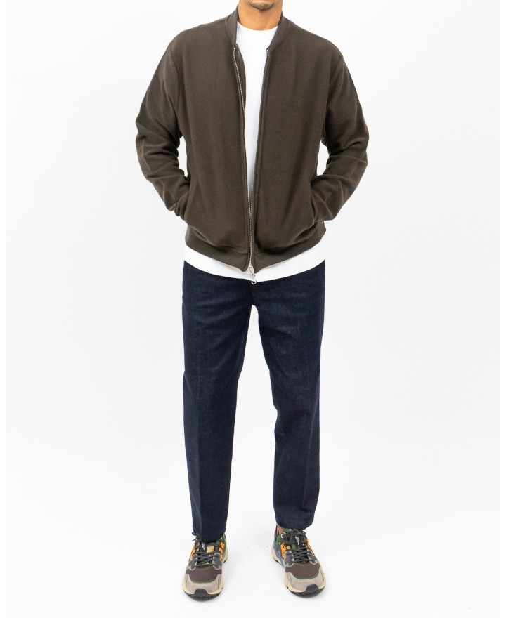 A Trip In A Bag - Bomber Lana Marrone Uomo  ATF7620 036 COFFEE I25