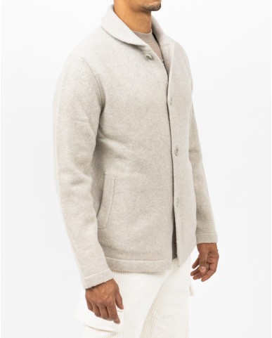 A Trip In A Bag - Camicia Lana Beige Uomo ATF7310 019 BEIGE I25