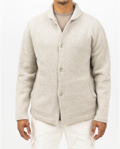 A Trip In A Bag - Camicia Lana Beige Uomo ATF7310 019 BEIGE I25