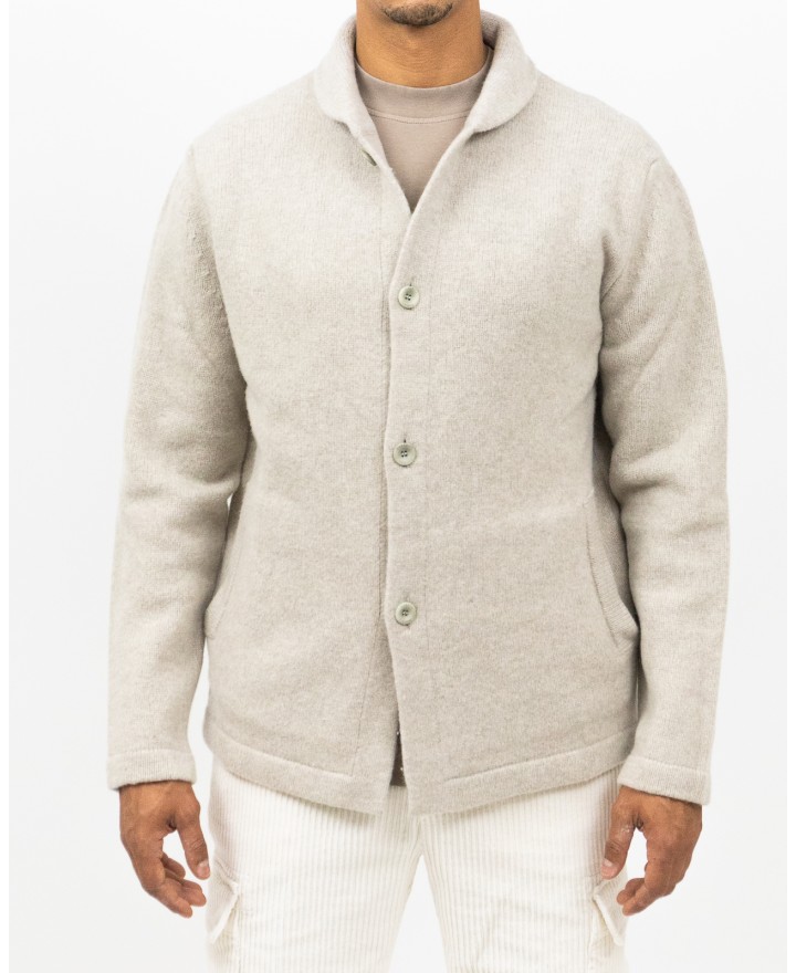 A Trip In A Bag - Camicia Lana Beige Uomo ATF7310 019 BEIGE I25