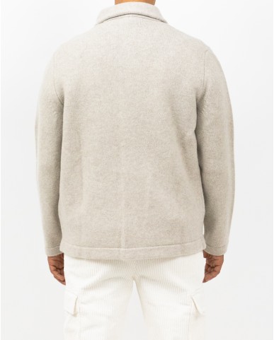 A Trip In A Bag - Camicia Lana Beige Uomo ATF7310 019 BEIGE I25