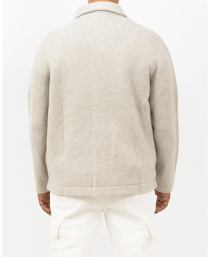 A Trip In A Bag - Camicia Lana Beige Uomo ATF7310 019 BEIGE I25