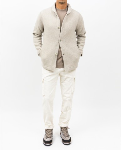 A Trip In A Bag - Camicia Lana Beige Uomo ATF7310 019 BEIGE I25