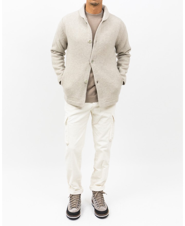 A Trip In A Bag - Camicia Lana Beige Uomo ATF7310 019 BEIGE I25