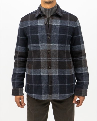 Barbour - Giacca Camicia Berry Blu Uomo MOS0400 TN38 I25