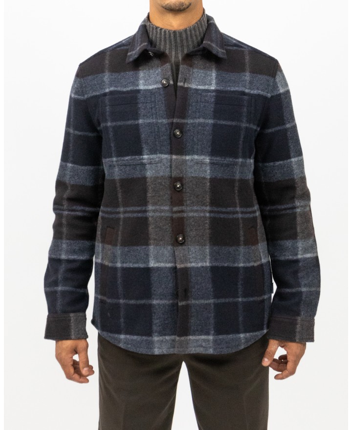 Barbour - Giacca Camicia Berry Blu Uomo MOS0400 TN38 I25