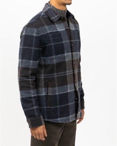 Barbour - Giacca Camicia Berry Blu Uomo MOS0400 TN38 I25