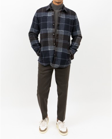 Barbour - Giacca Camicia Berry Blu Uomo MOS0400 TN38 I25