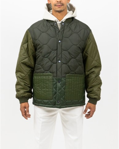 Barbour - Giubbotto Trapuntato Cording Olive Uomo MQU1855 GN72 I25