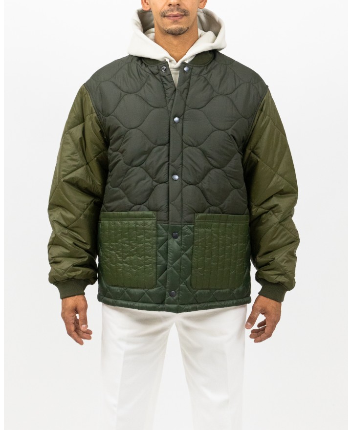 Barbour - Giubbotto Trapuntato Cording Olive Uomo MQU1855 GN72 I25