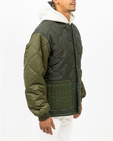 Barbour - Giubbotto Trapuntato Cording Olive Uomo MQU1855 GN72 I25