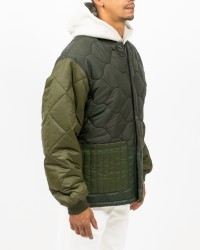 Barbour - Giubbotto Trapuntato Cording Olive Uomo MQU1855 GN72 I25