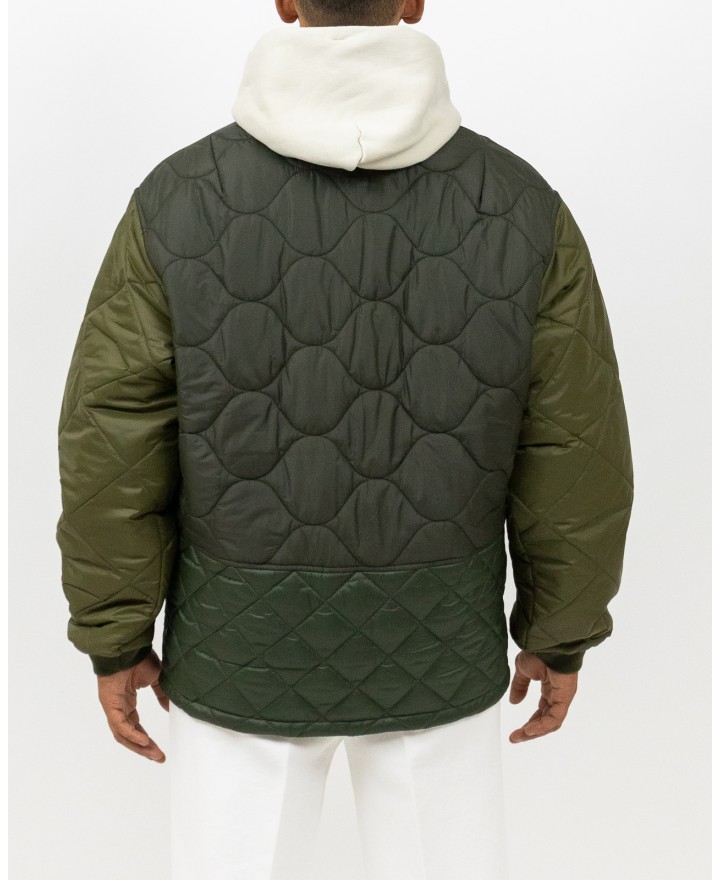 Barbour - Giubbotto Trapuntato Cording Olive Uomo MQU1855 GN72 I25