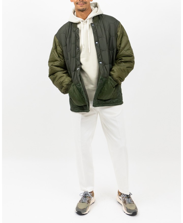 Barbour - Giubbotto Trapuntato Cording Olive Uomo MQU1855 GN72 I25