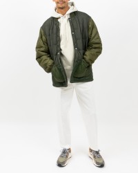 Barbour - Giubbotto Trapuntato Cording Olive Uomo MQU1855 GN72 I25