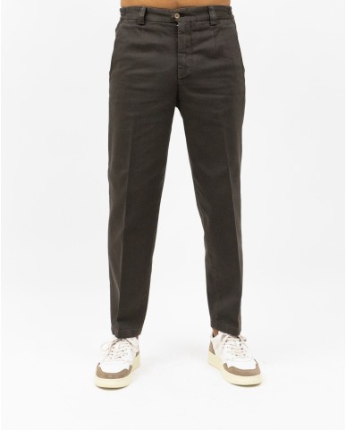 Briglia - Pantalone Portofino Gamba Larga Cotone Moro Uomo PORTOFINOD400121 46 I25