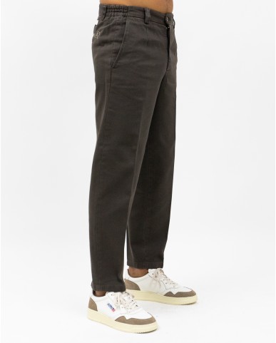 Briglia - Pantalone Portofino Gamba Larga Cotone Moro Uomo PORTOFINOD400121 46 I25