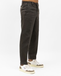 Briglia - Portofino Wide Leg Cotton Trousers for Men in Dark Brown PORTOFINOD400121 46 I25