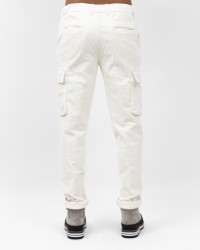 A Trip In A Bag - Men's Cream Wide Rib Velvet Pants ATF5510 025 IVORY I25