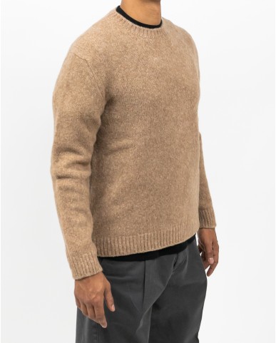 Settefili - Men's Camel Crew Neck RAVEL6H VE4 I25