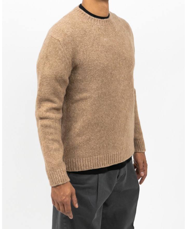 Settefili - Men's Camel Crew Neck RAVEL6H VE4 I25