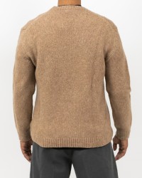 Settefili - Men's Camel Crew Neck RAVEL6H VE4 I25