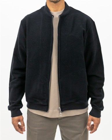 A Trip In A Bag - Bomber Lana Blu Navy Uomo  ATF7620 036 NAVY I25