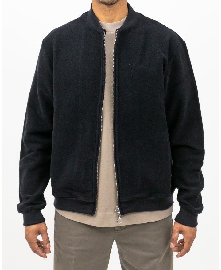 A Trip In A Bag - Bomber Lana Blu Navy Uomo  ATF7620 036 NAVY I25