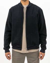 A Trip In A Bag - Bomber Lana Blu Navy Uomo  ATF7620 036 NAVY I25