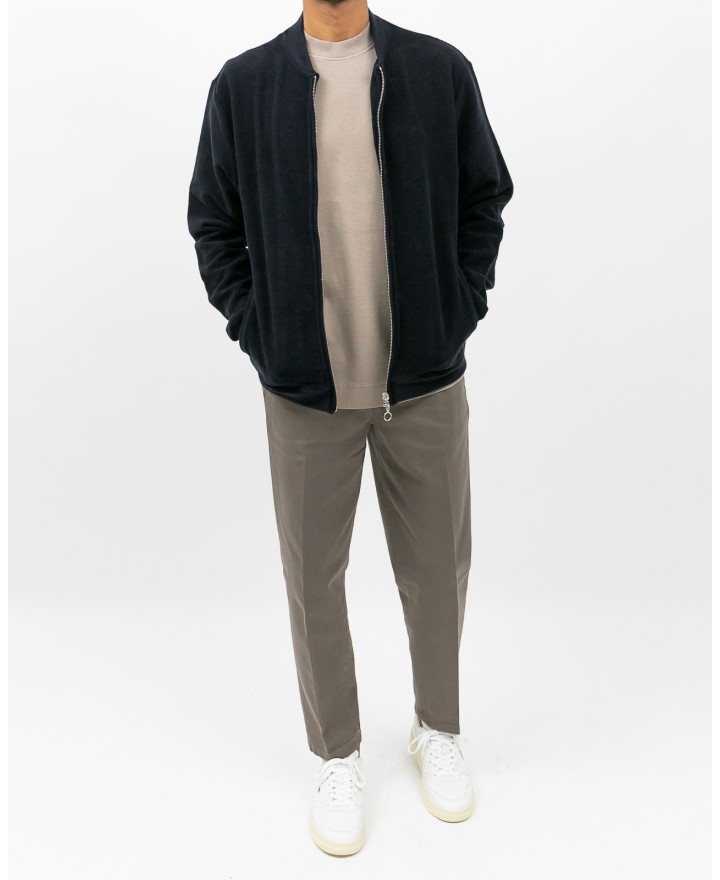 A Trip In A Bag - Bomber Lana Blu Navy Uomo  ATF7620 036 NAVY I25