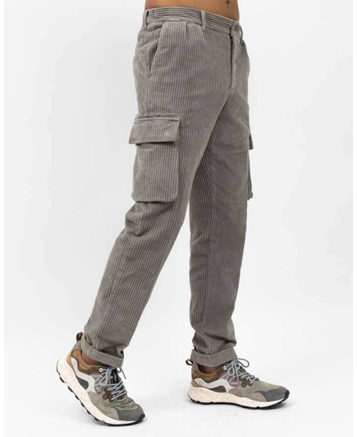 A Trip In A Bag - Pantalone Velluto Costa Larga Tortora Uomo ATF5510 025 TAUPE I25