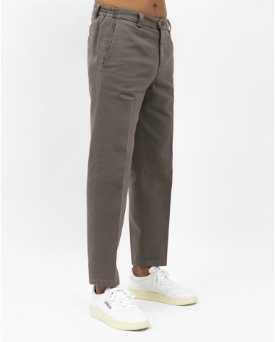 Briglia - Pantalone Portofino Gamba Larga Cotone Tortora Uomo PORTOFINOD400121 36 I25