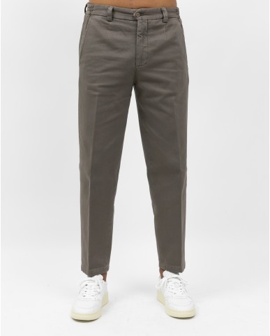 Briglia - Pantalone Portofino Gamba Larga Cotone Tortora Uomo PORTOFINOD400121 36 I25