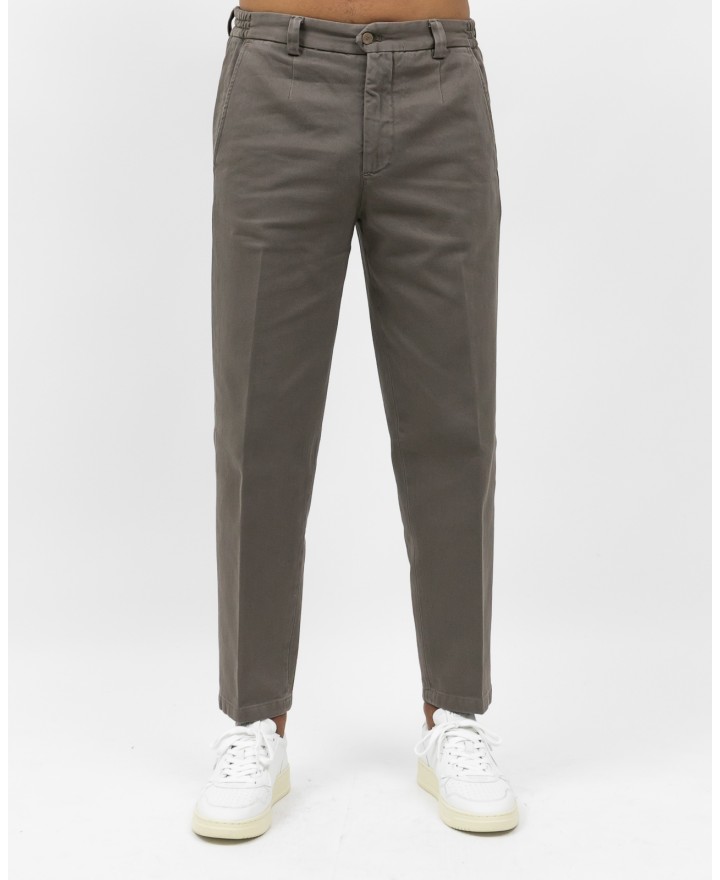 Briglia - Pantalone Portofino Gamba Larga Cotone Tortora Uomo PORTOFINOD400121 36 I25