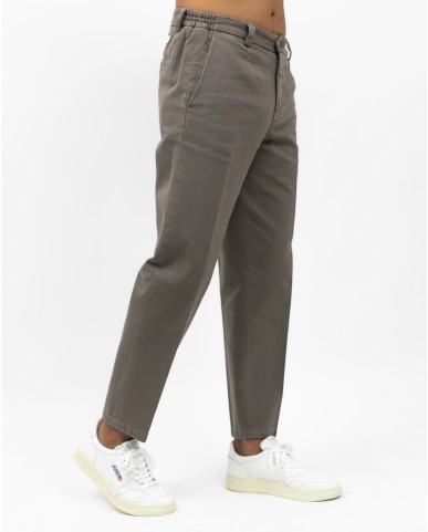 Briglia - Pantalone Portofino Gamba Larga Cotone Tortora Uomo PORTOFINOD400121 36 I25