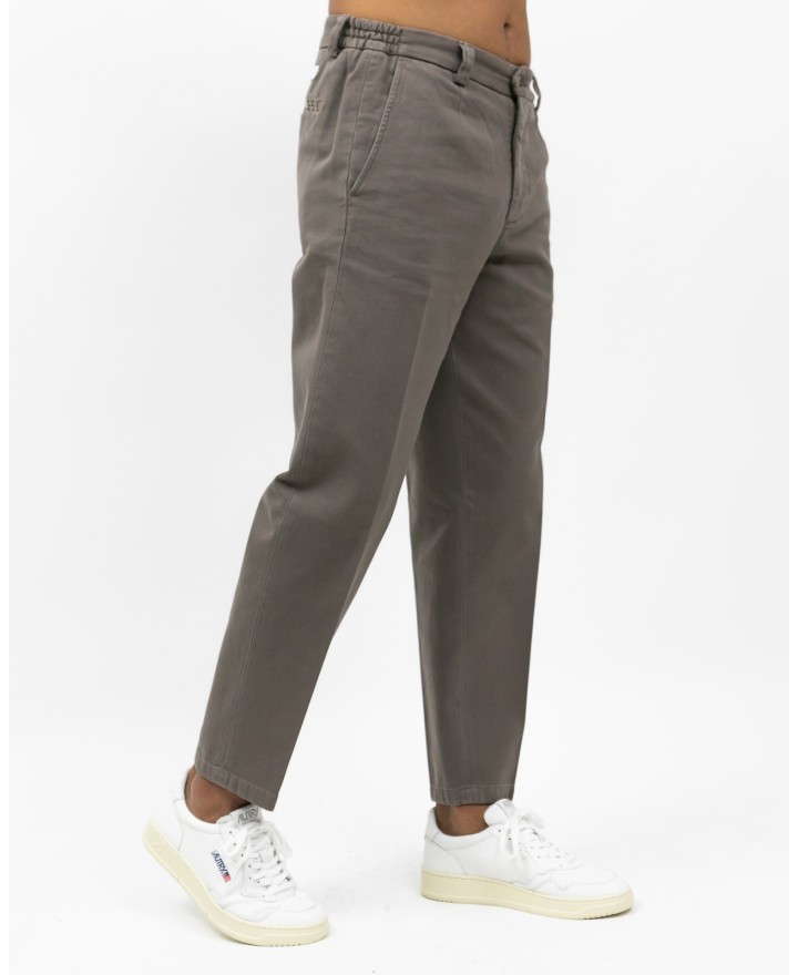 Briglia - Pantalone Portofino Gamba Larga Cotone Tortora Uomo PORTOFINOD400121 36 I25