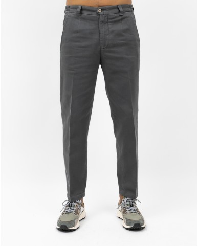 Briglia - Pantalone Portofino Gamba Larga Cotone Grigio Uomo PORTOFINOD400121 70 I25