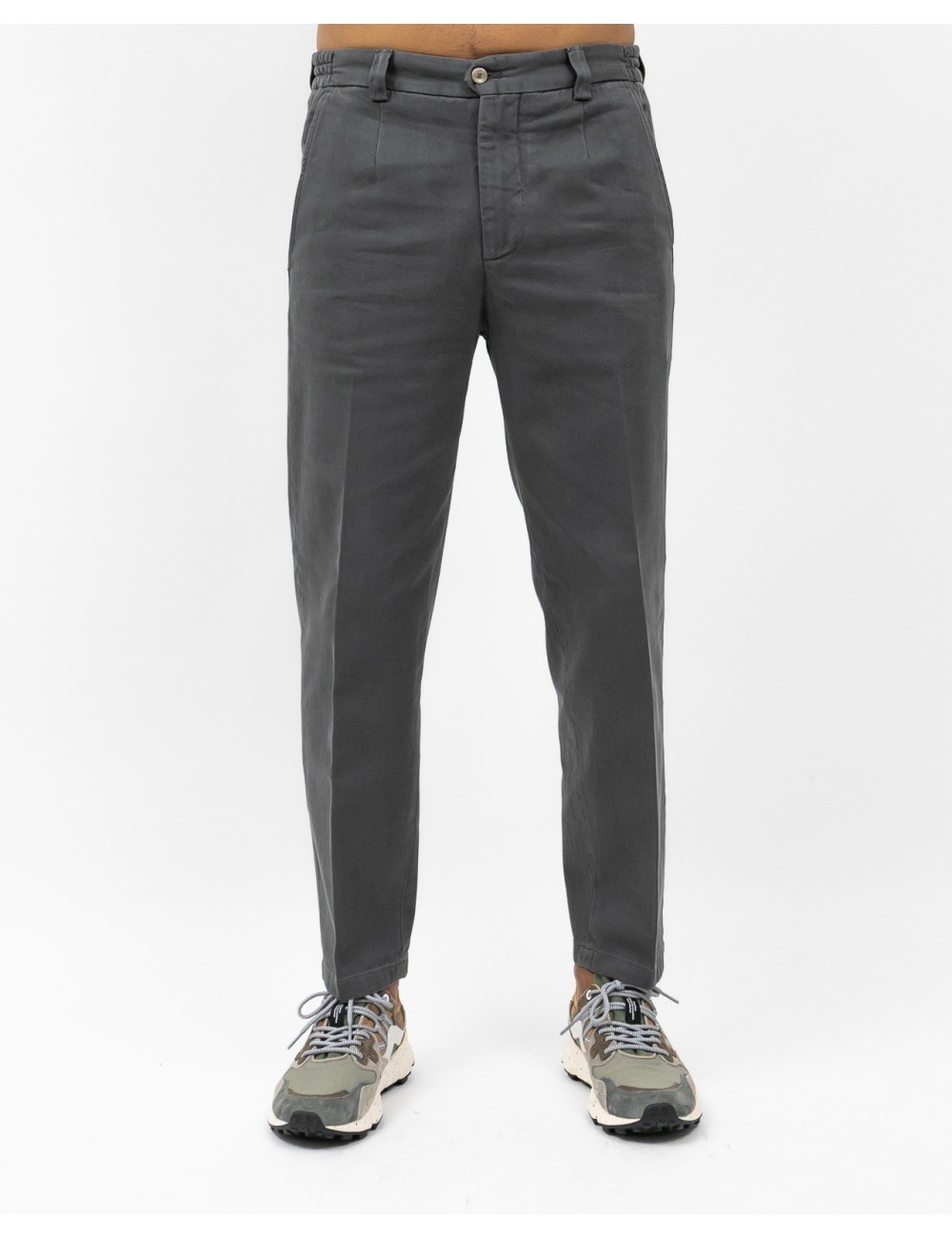 Briglia - Pantalone Portofino Gamba Larga Cotone Grigio Uomo PORTOFINOD400121 70 I25