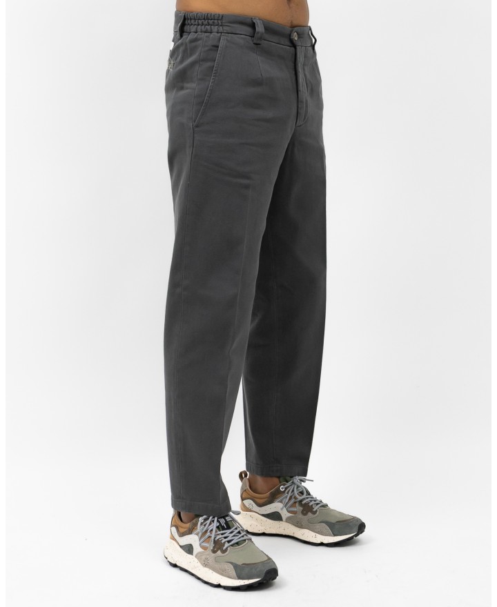 Briglia - Pantalone Portofino Gamba Larga Cotone Grigio Uomo PORTOFINOD400121 70 I25