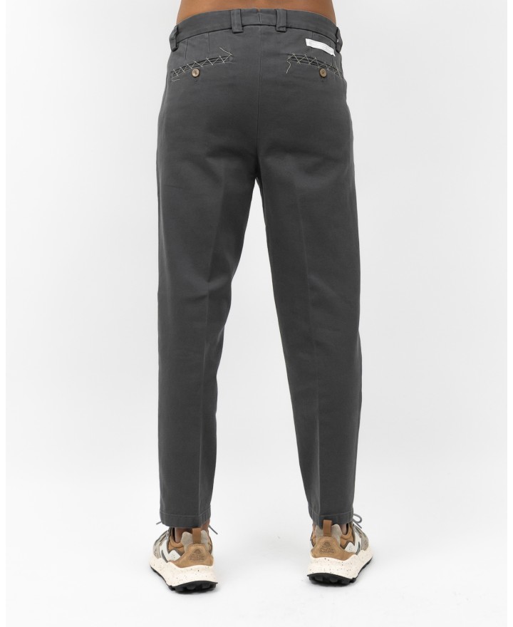 Briglia - Pantalone Portofino Gamba Larga Cotone Grigio Uomo PORTOFINOD400121 70 I25