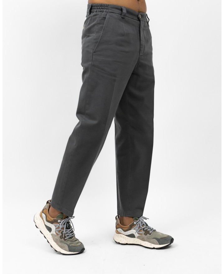 Briglia - Pantalone Portofino Gamba Larga Cotone Grigio Uomo PORTOFINOD400121 70 I25