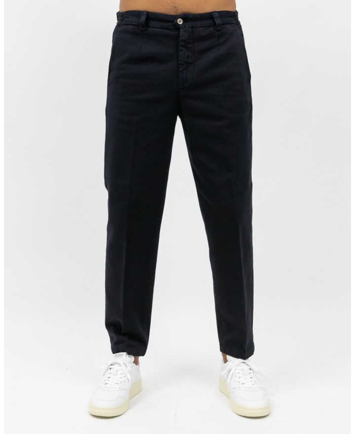 Briglia - Pantalone Portofino Gamba Larga Cotone Blu Uomo PORTOFINOD400121 11 I25