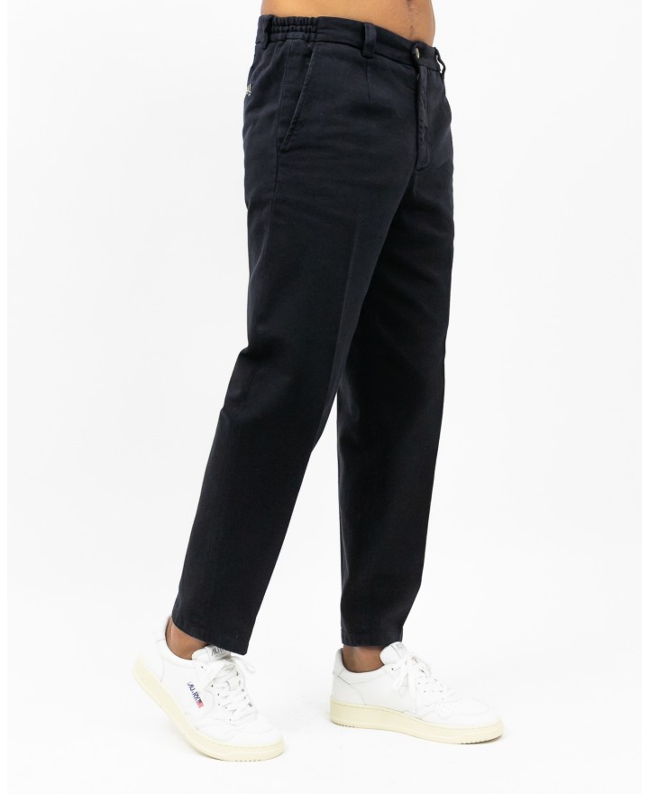 Briglia - Pantalone Portofino Gamba Larga Cotone Blu Uomo PORTOFINOD400121 11 I25