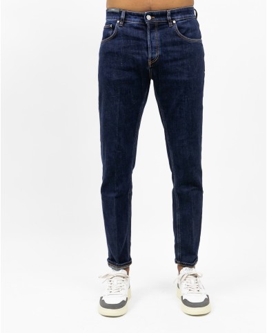 Pt Torino - Jeans Denim Scuro Uomo Uomo C5TP05B0 SK42 I25