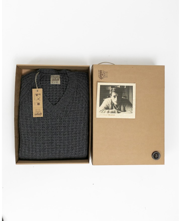 Rakki - Maglia Scollo V Grigia Uomo MADLY ANTRACITE I25