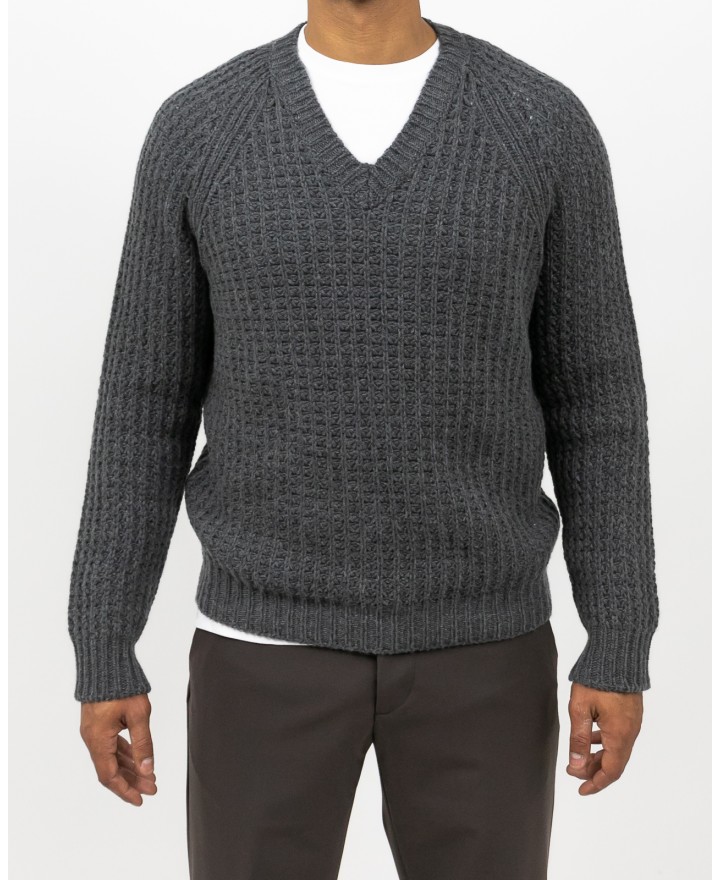 Rakki - Maglia Scollo V Grigia Uomo MADLY ANTRACITE I25